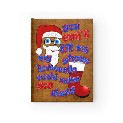 santa's shoes - journal-blank (brown papyrus)