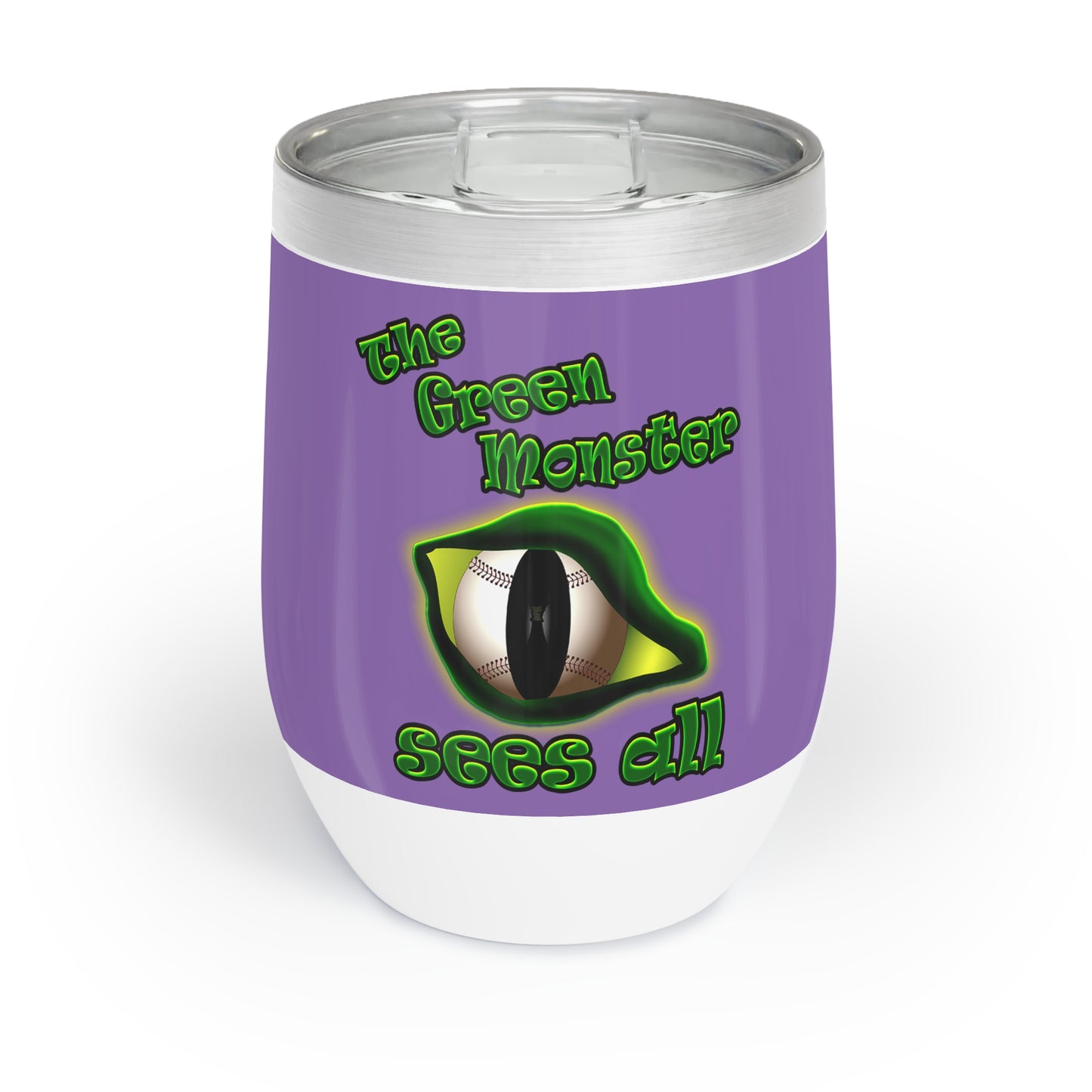 green monster - Chill Wine Tumbler (light purple)