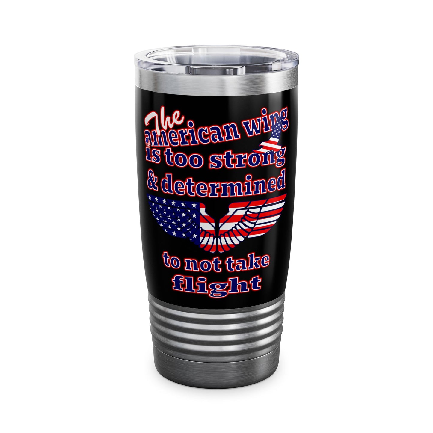 american wing - Ringneck Tumbler, 20oz (black)
