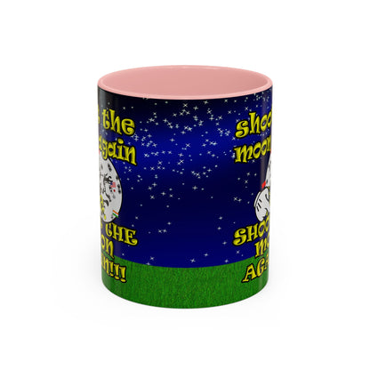 shoot the moon again - Accent Mug ('snoops' background)