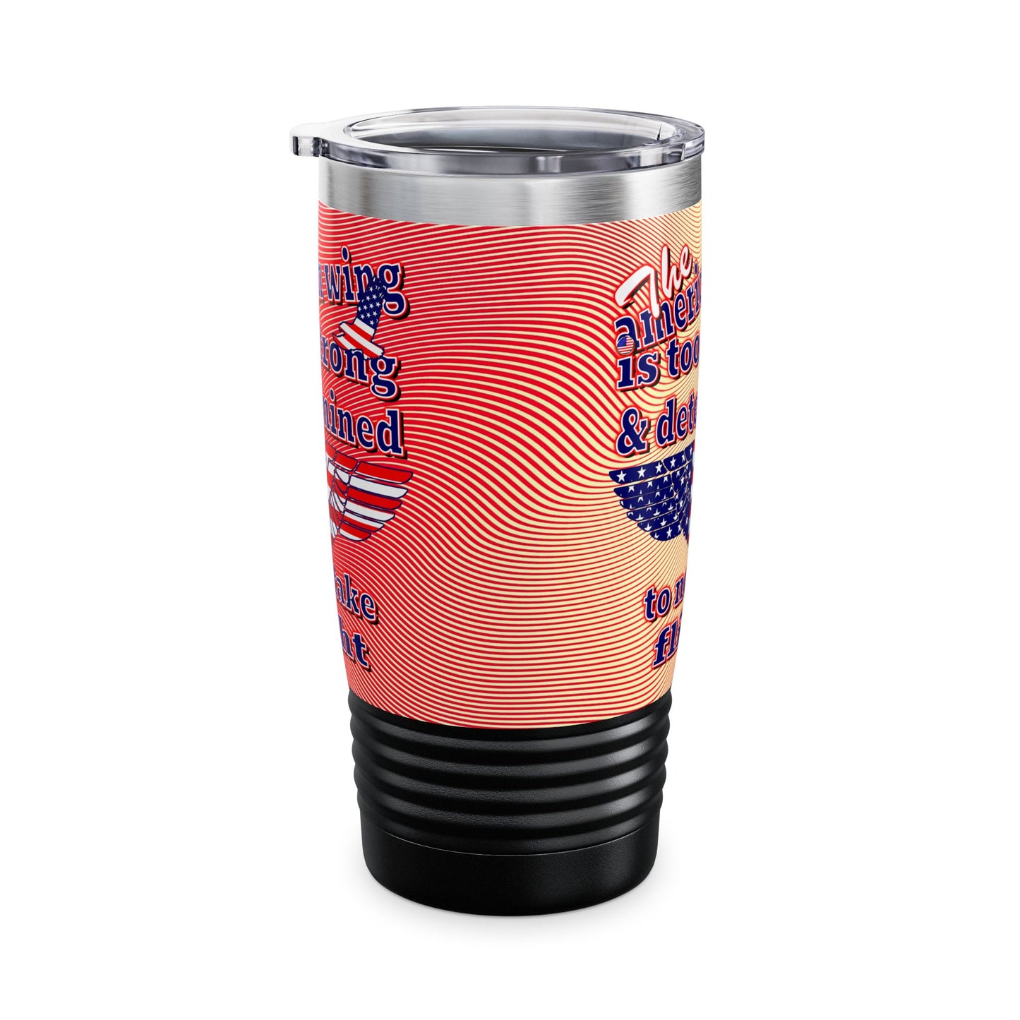 american wing - Ringneck Tumbler, 20oz (yellow-orange wave)