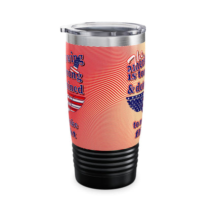 american wing - Ringneck Tumbler, 20oz (yellow-orange wave)