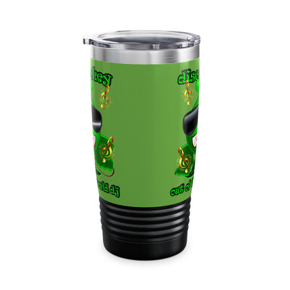 disc jockey - Ringneck Tumbler, 20oz (green)