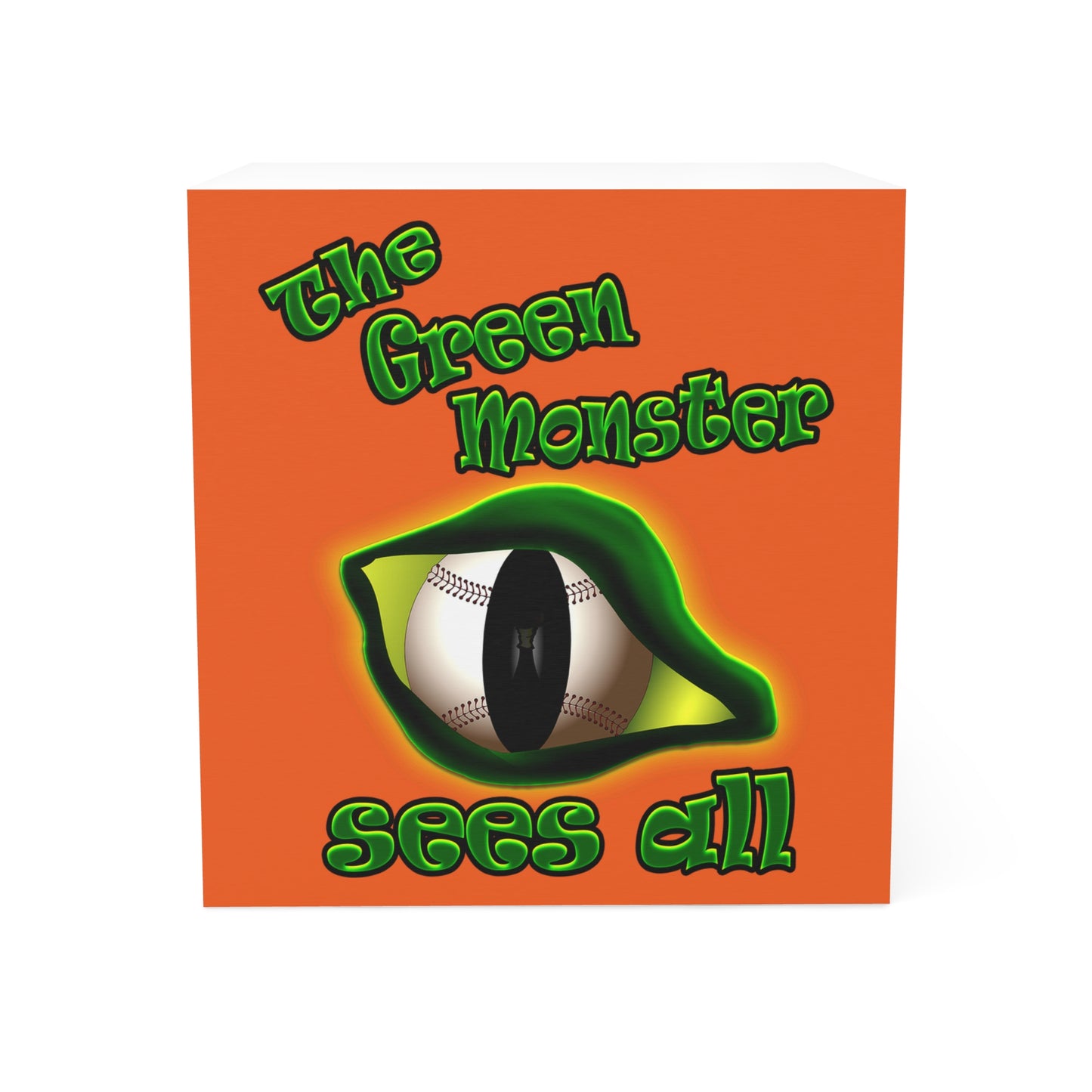 green monster - note cube (orange)