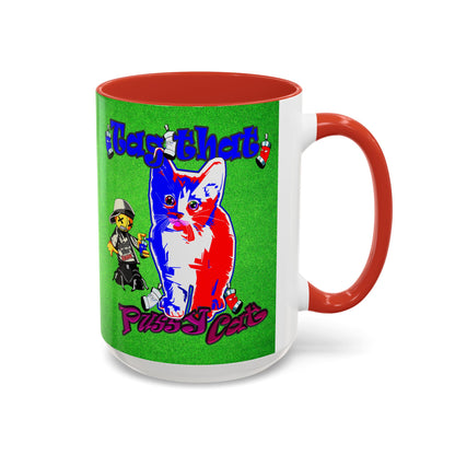 tag that - Accent Mug (green turf)