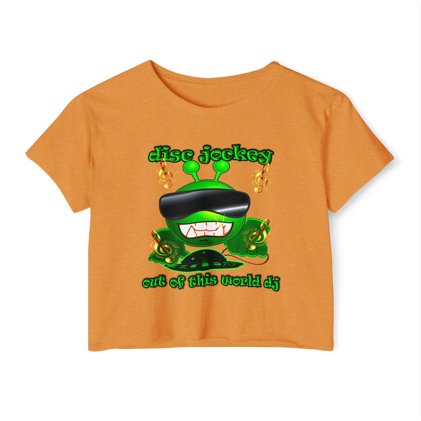 disc jockey - Women's Festival Crop Top