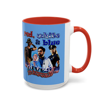 rw&b lives matter - Accent Mug (light blue)