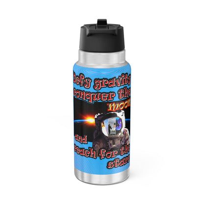 defy conquer reach - Gator Tumbler, 32oz  (light blue-purple wave)