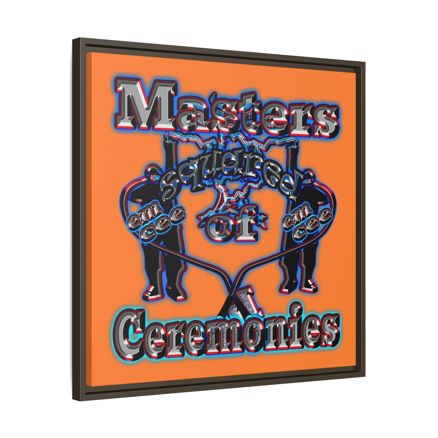 em cee squared - framed canvas art (crusta)
