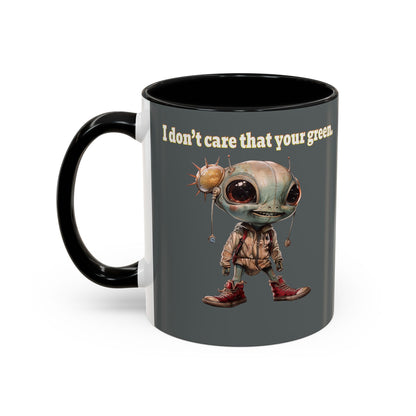 I don't care that your grey - Accent Mug (dark grey)