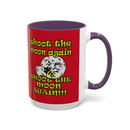shoot the moon again - Accent Mug (dark red)