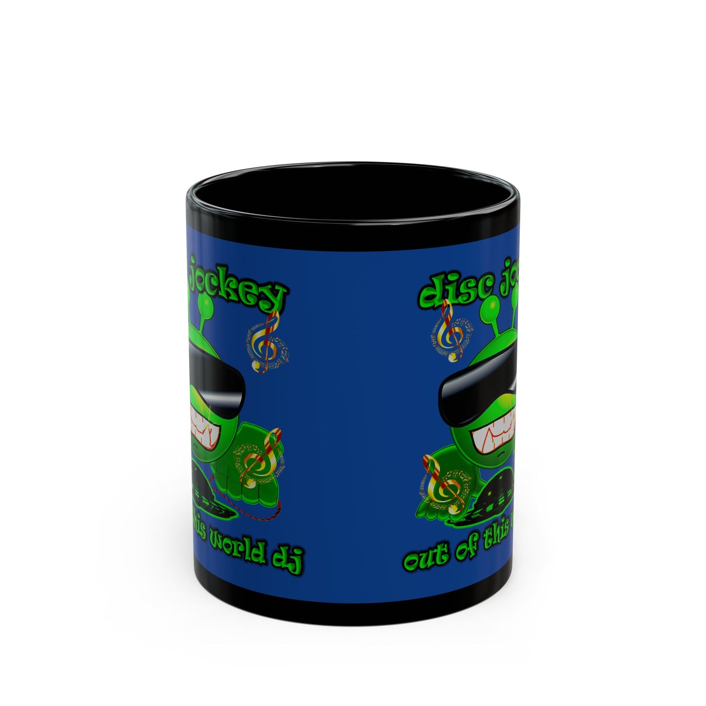 disc jockey - Black Mug (dark blue)