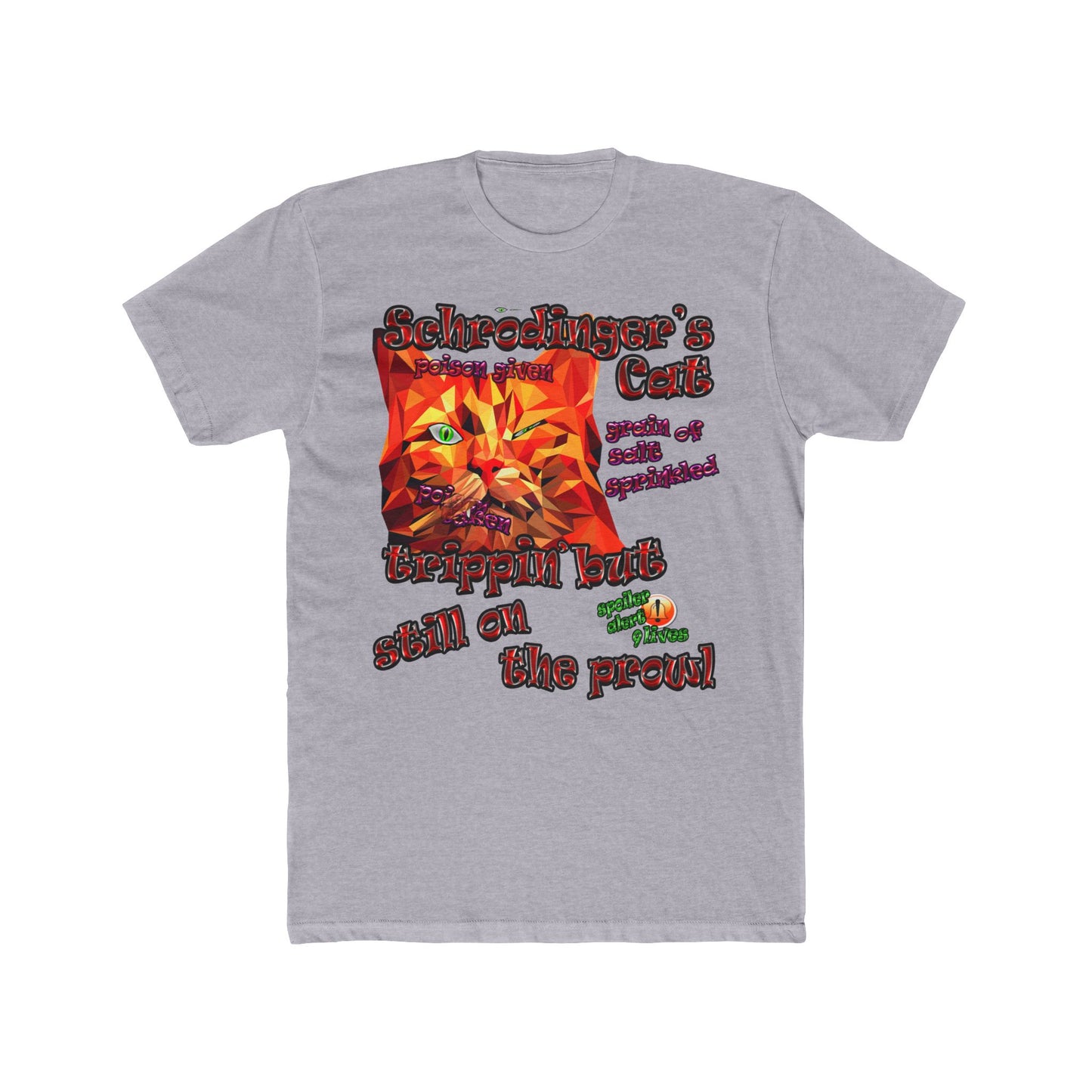 schrodinger's cat - Men's Cotton Crew Tee