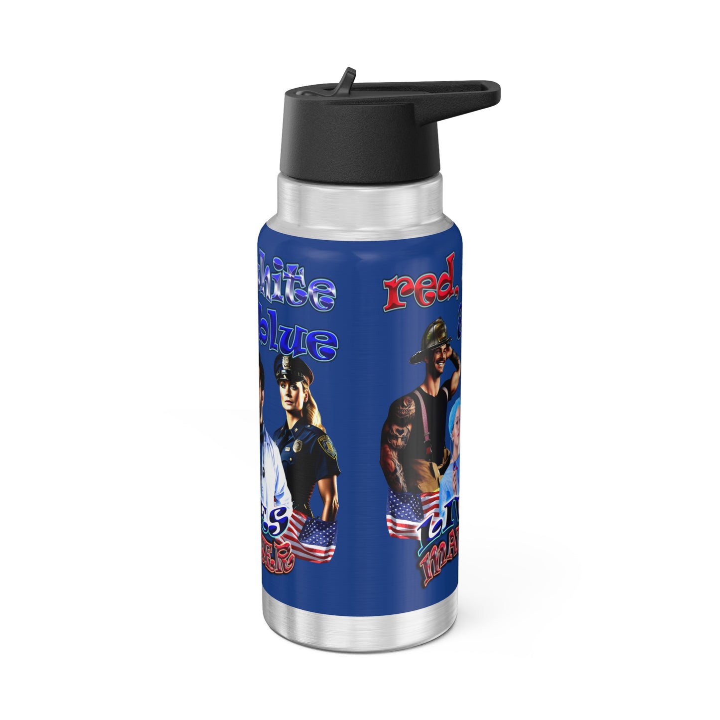rw&b lives matter - Gator Tumbler, 32oz (dark blue)