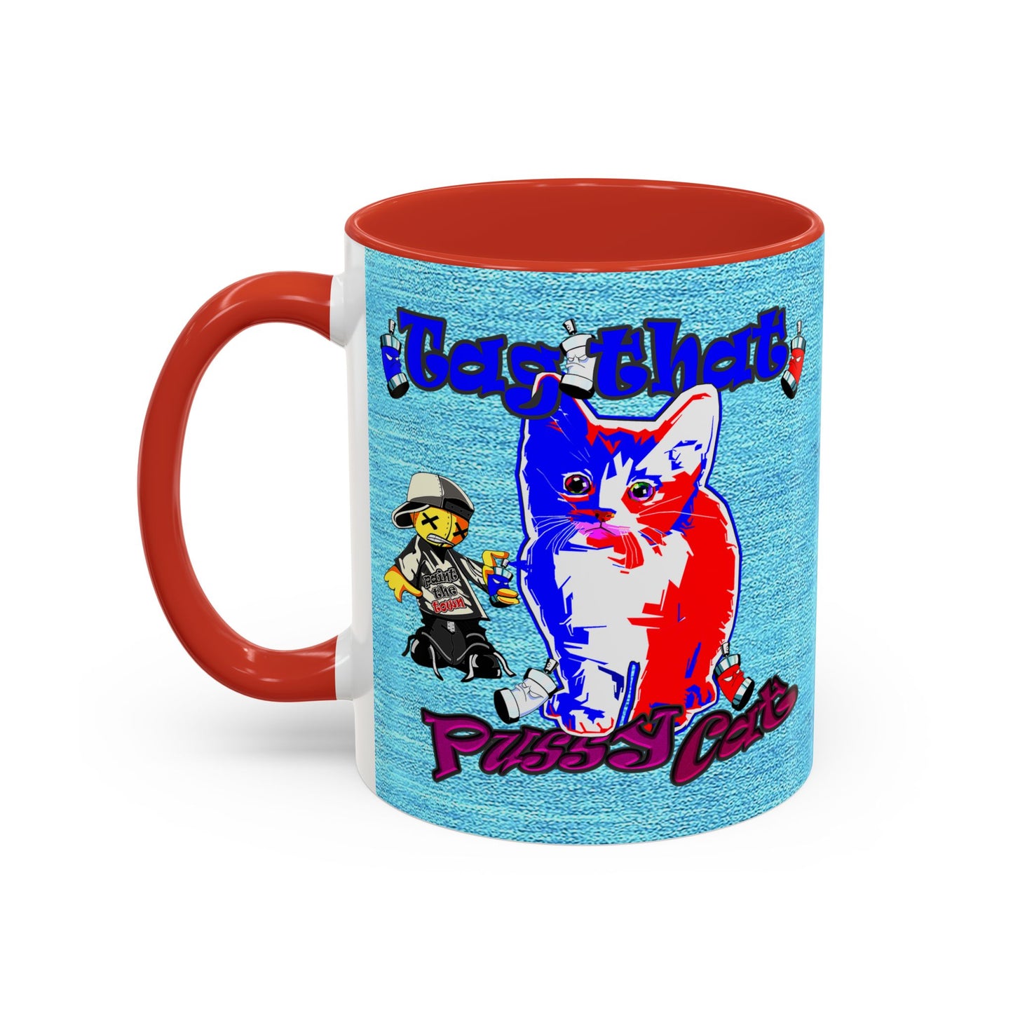 tag that - Accent Mug (faded blue)