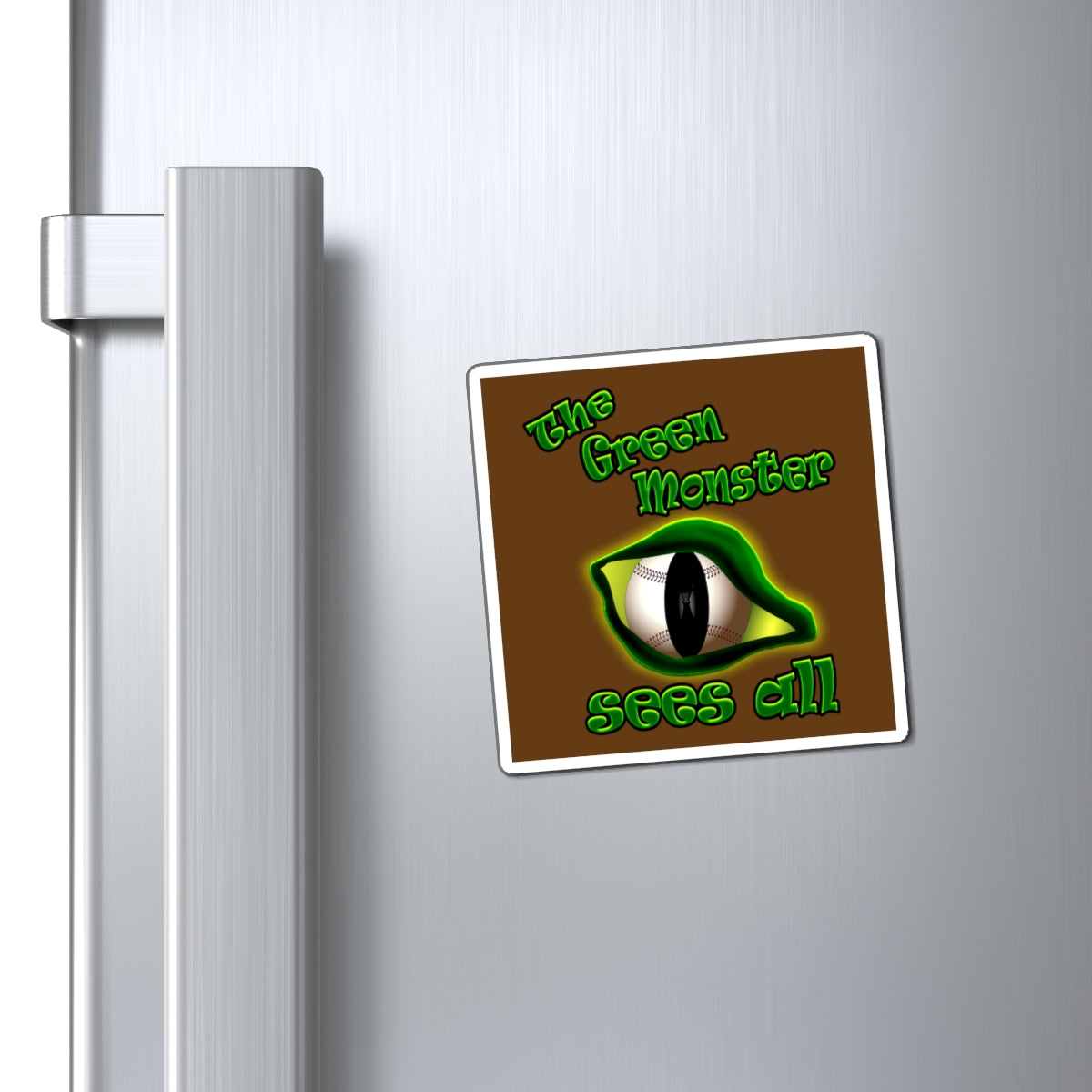 green monster - Magnets - (brown)