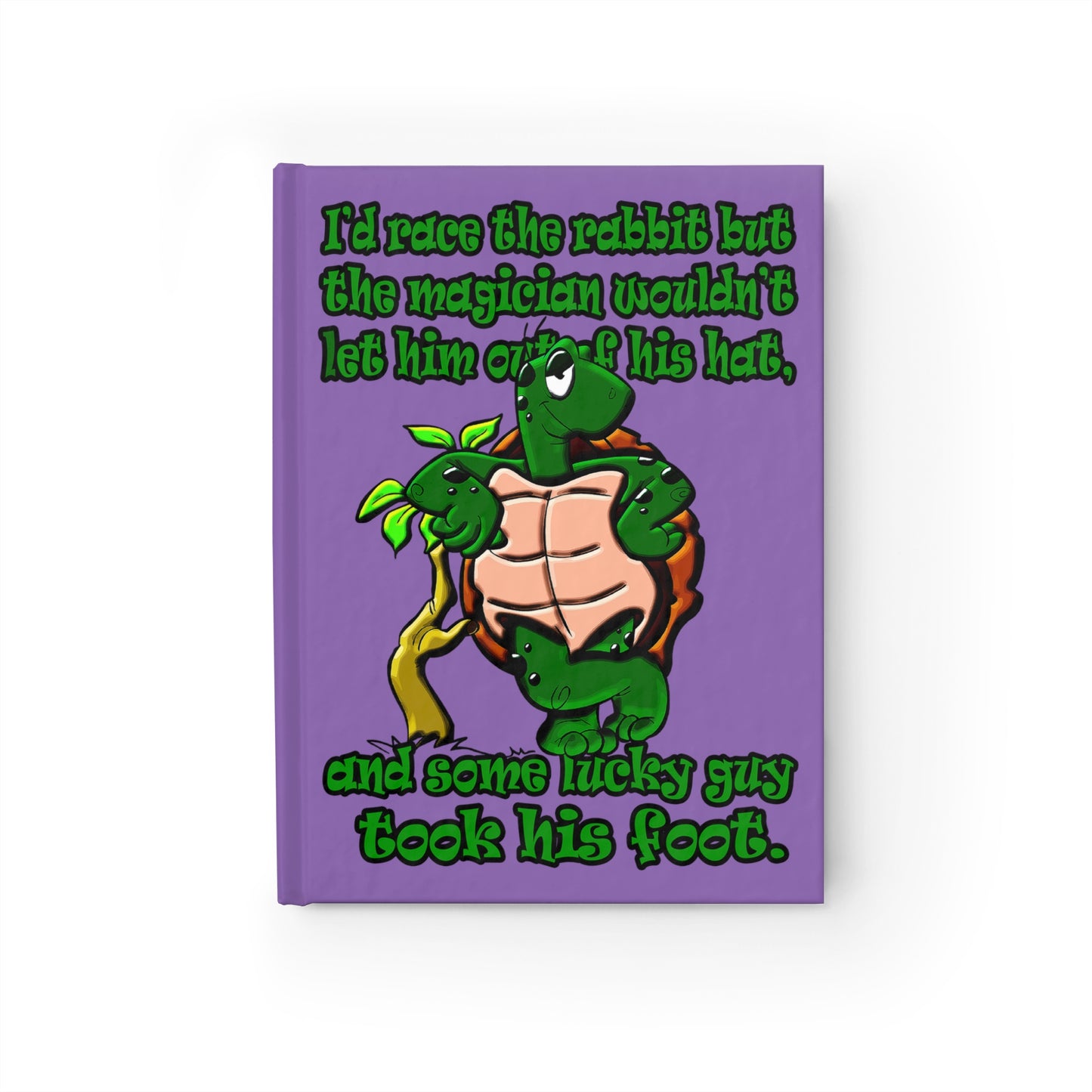 turtle race - journal-blank (light purple)