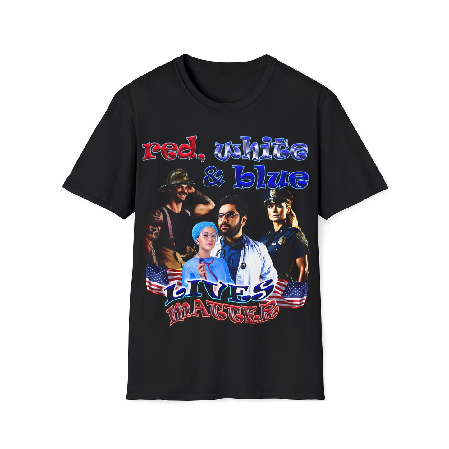 rw&b lives matter - Unisex Softstyle T-Shirt