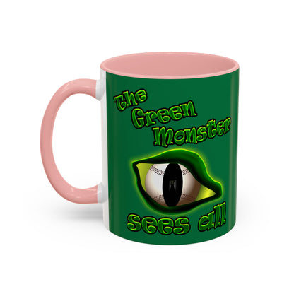 green monster - Accent Mug (dark green)