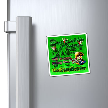 christmas spirits of boston - Magnets - (logo green)