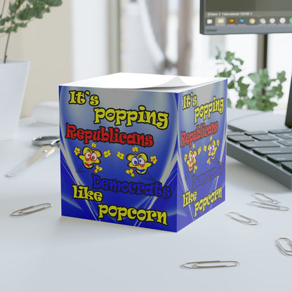 popping like popcorn - note cube (blue-white wave)