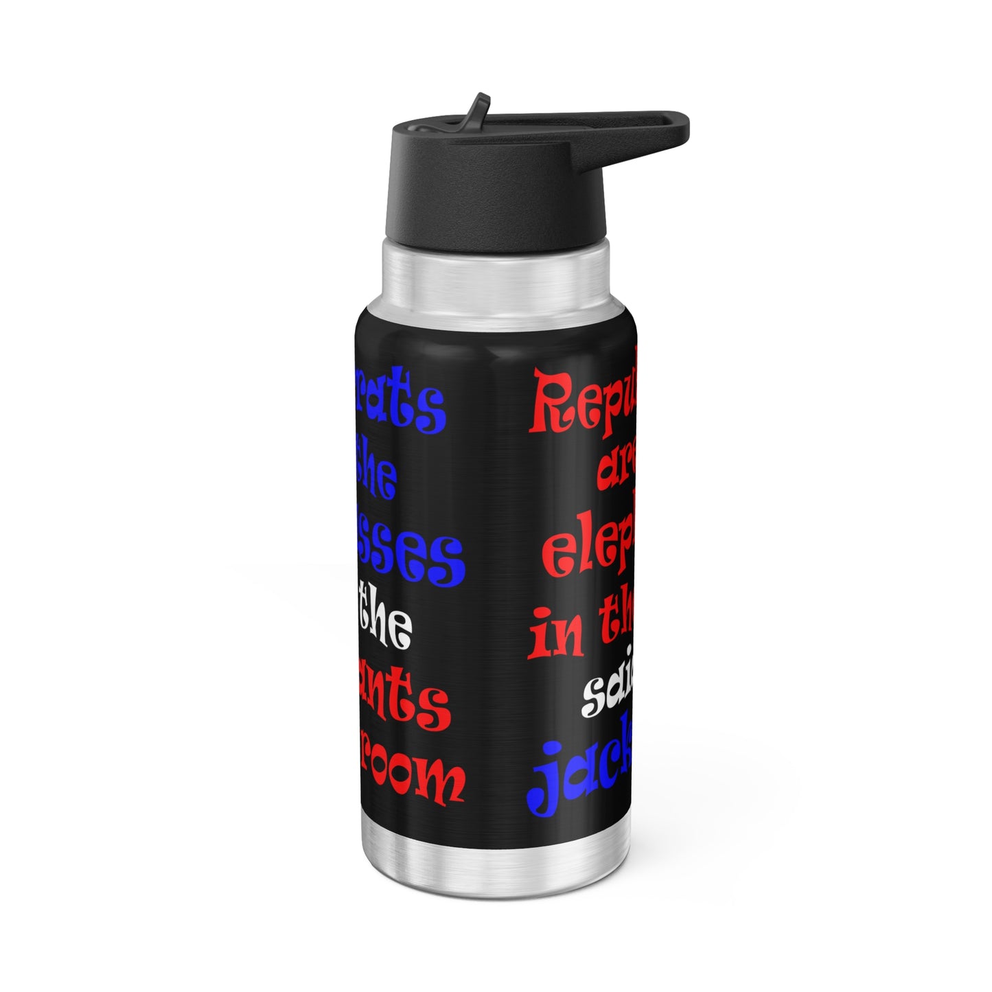 donkeys and elephants - Gator Tumbler, 32oz (black)