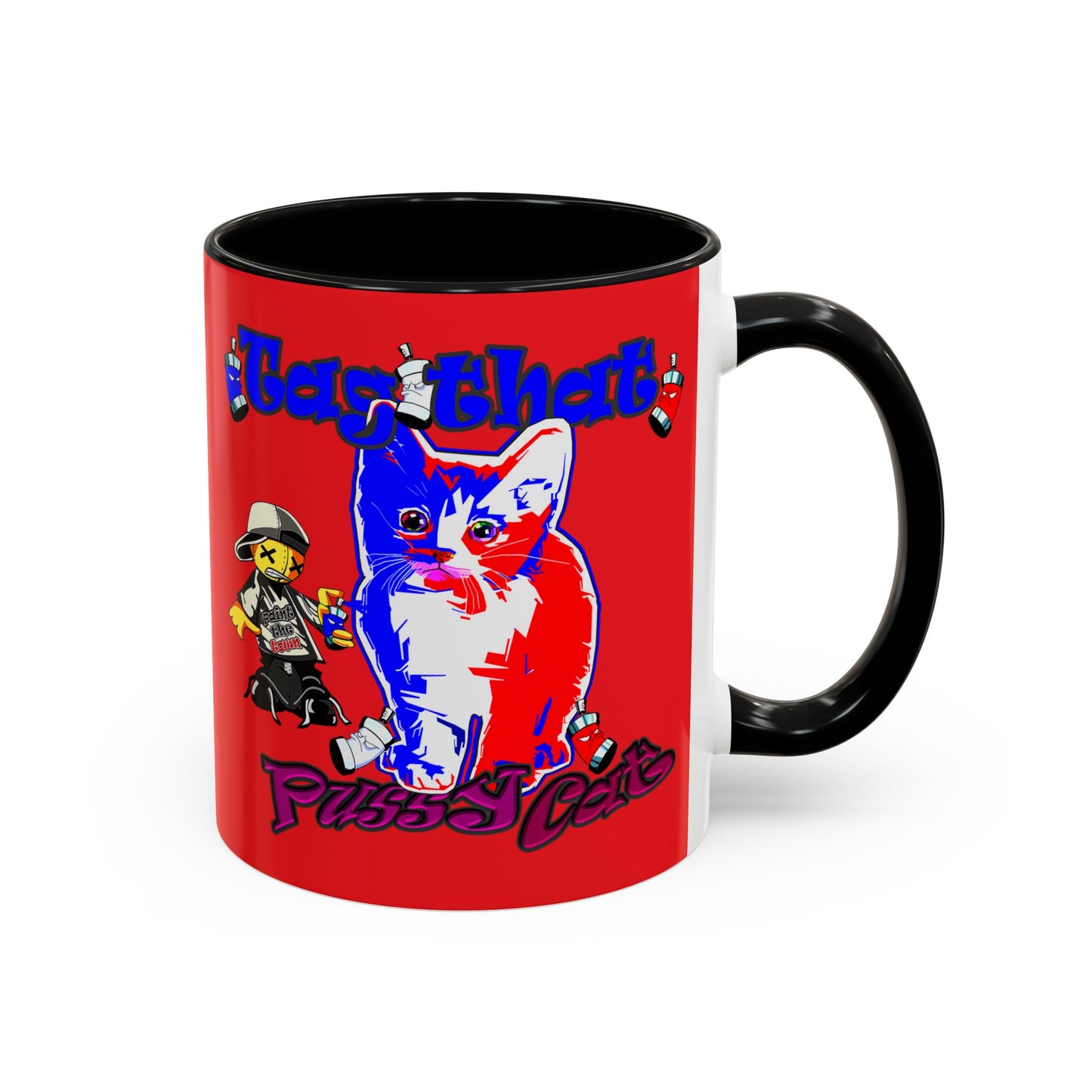 tag that - Accent Mug (red)