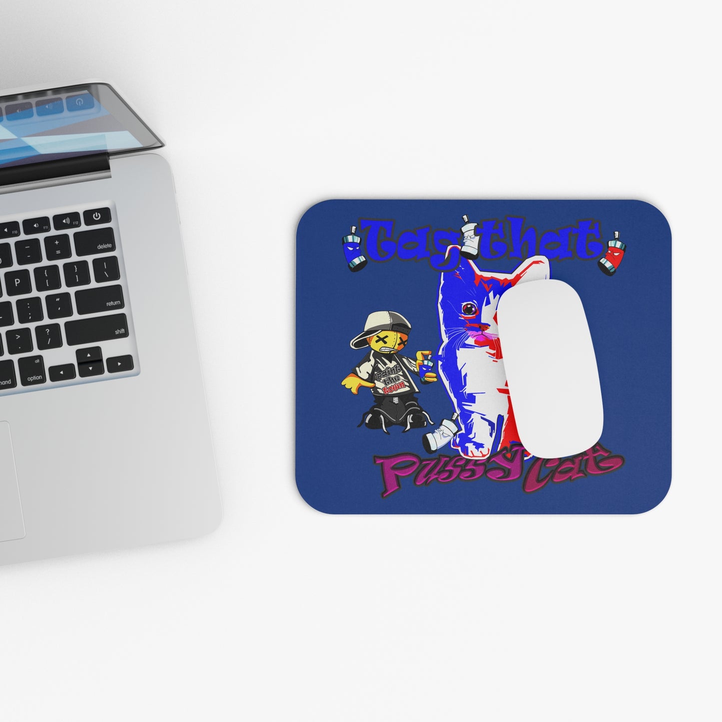 tag that - Mouse Pad (Rectangle) (dark blue)