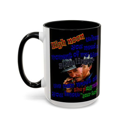 high noon - Accent Mug (black)