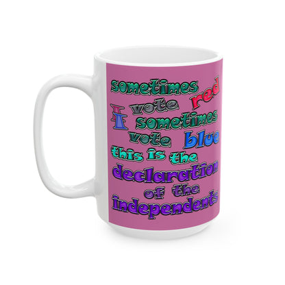 declaration of the independents - White Mug (light pink)