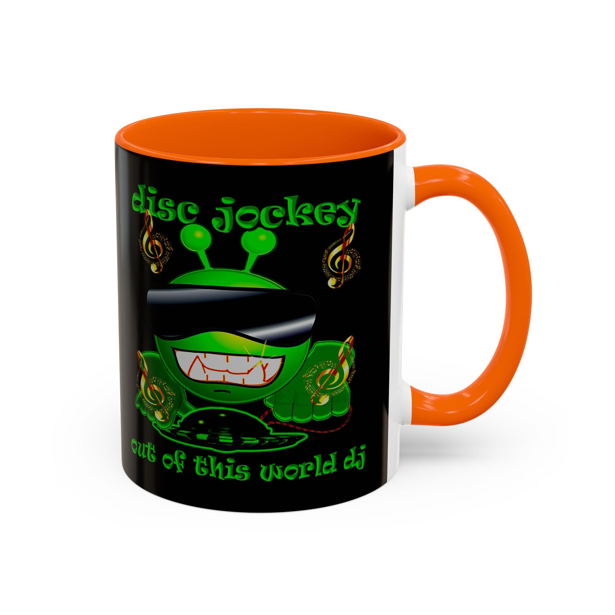 disc jockey - Accent Mug (black)