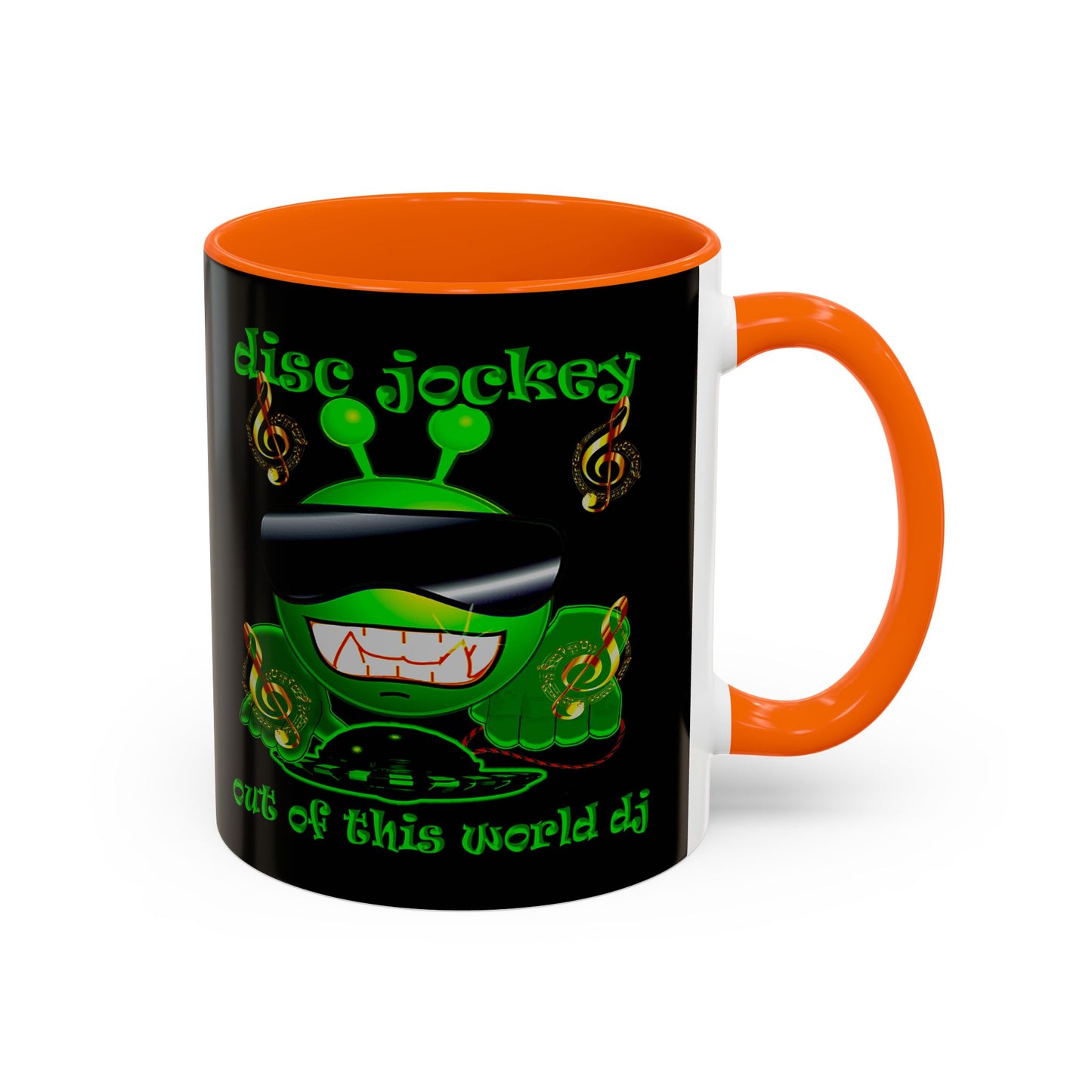 disc jockey - Accent Mug (black)