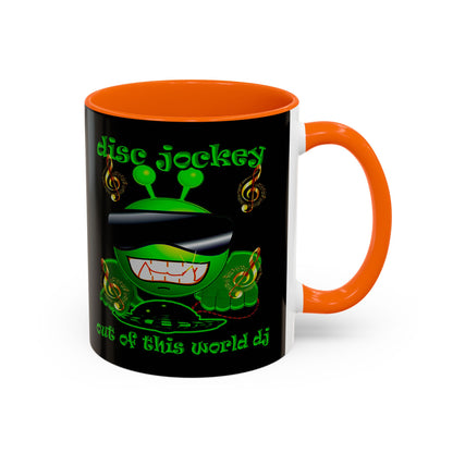 disc jockey - Accent Mug (black)
