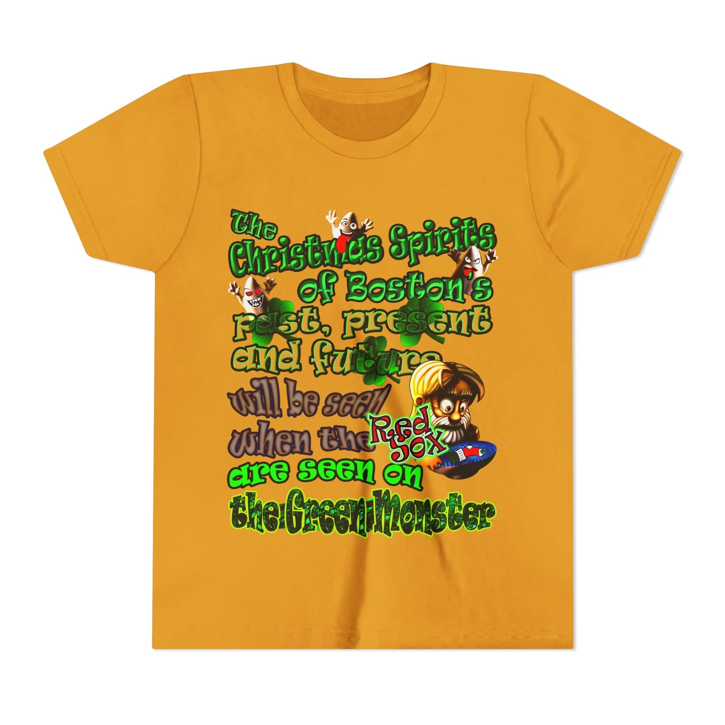 christmas spirits of boston - Youth Short Sleeve Tee