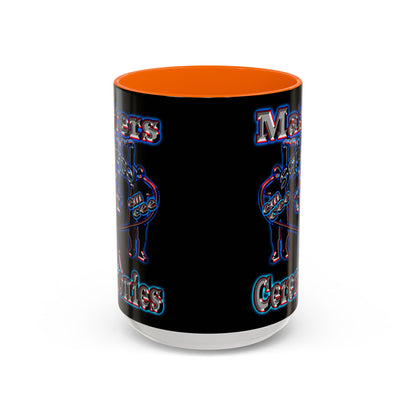 em cee squared - Accent Mug (black)