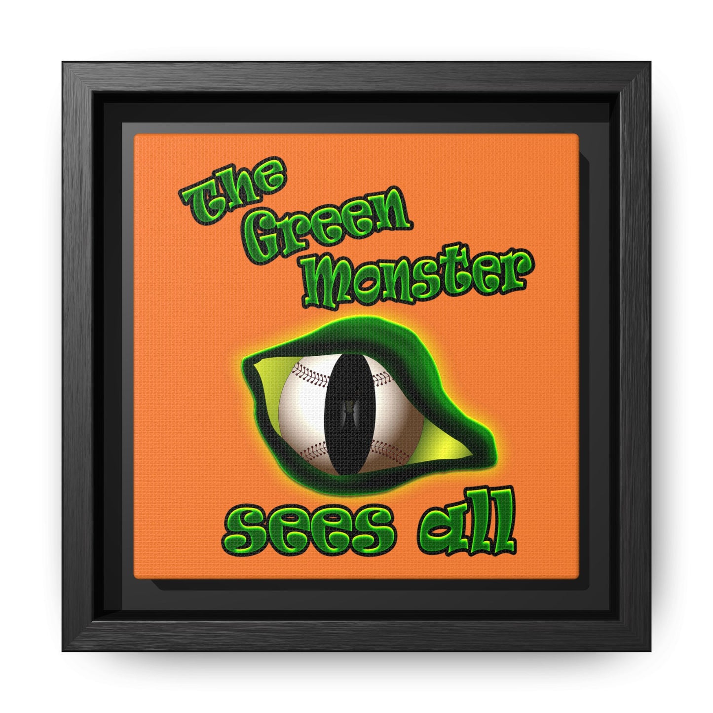 green monster - framed canvas art (crusta)