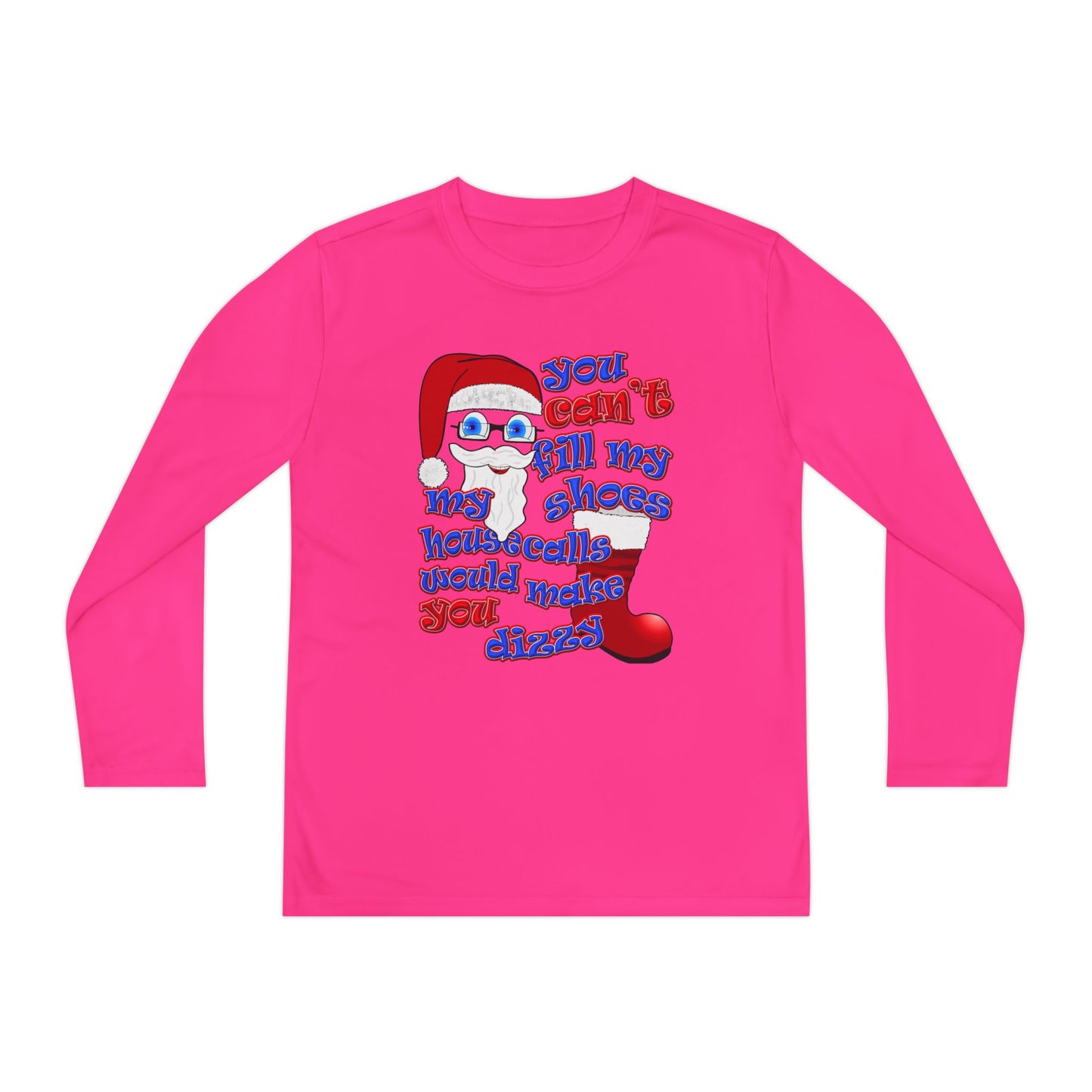 santa's shoes - Youth Long Sleeve Competitor Tee