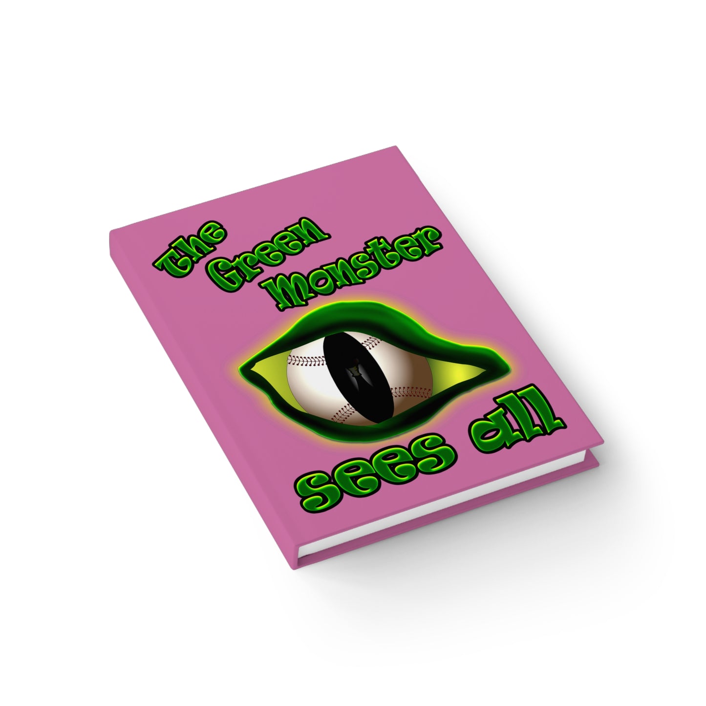 green monster - journal-lined (light pink)