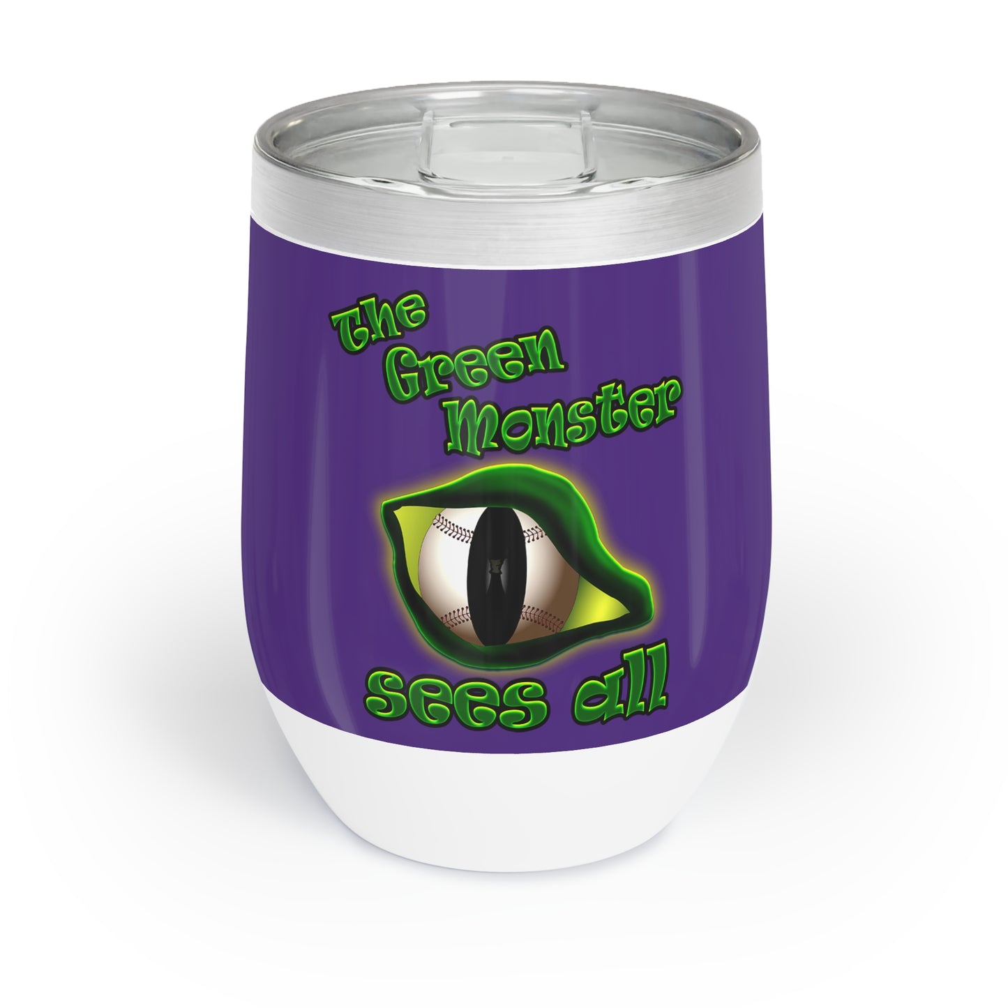 green monster - Chill Wine Tumbler (purple)