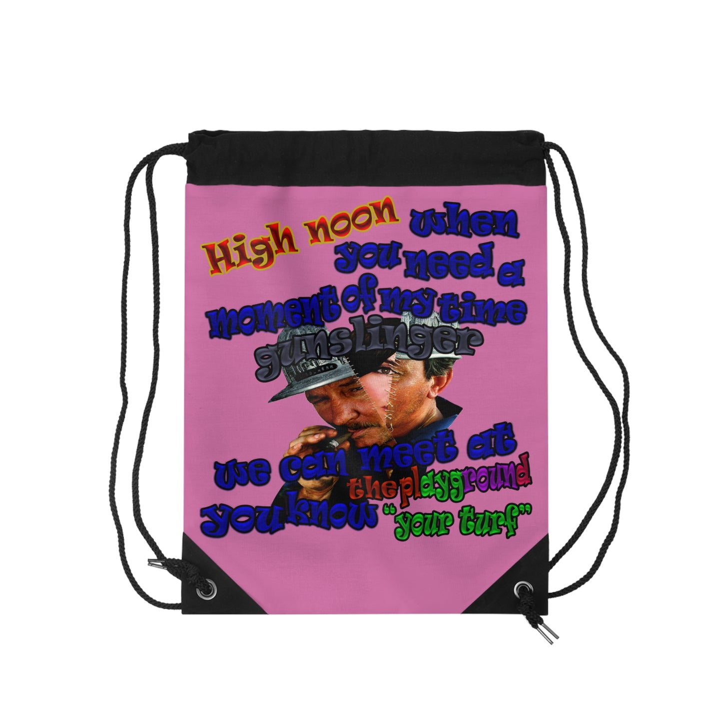 high noon - Drawstring Bag (light pink)