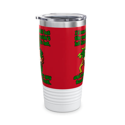 turtle race - Ringneck Tumbler, 20oz (dark red)