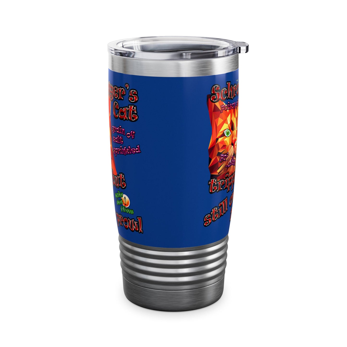 schrodinger's cat - Ringneck Tumbler, 20oz (dark blue)