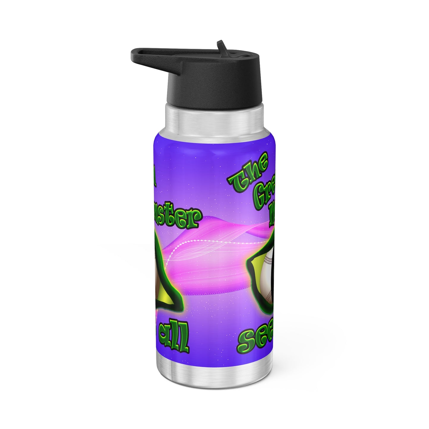 green monster - Gator Tumbler, 32oz  (purple-pink wave)