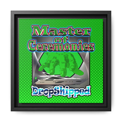 logo - framed canvas art (logo green)