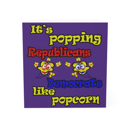 popping like popcorn - note cube (purple)