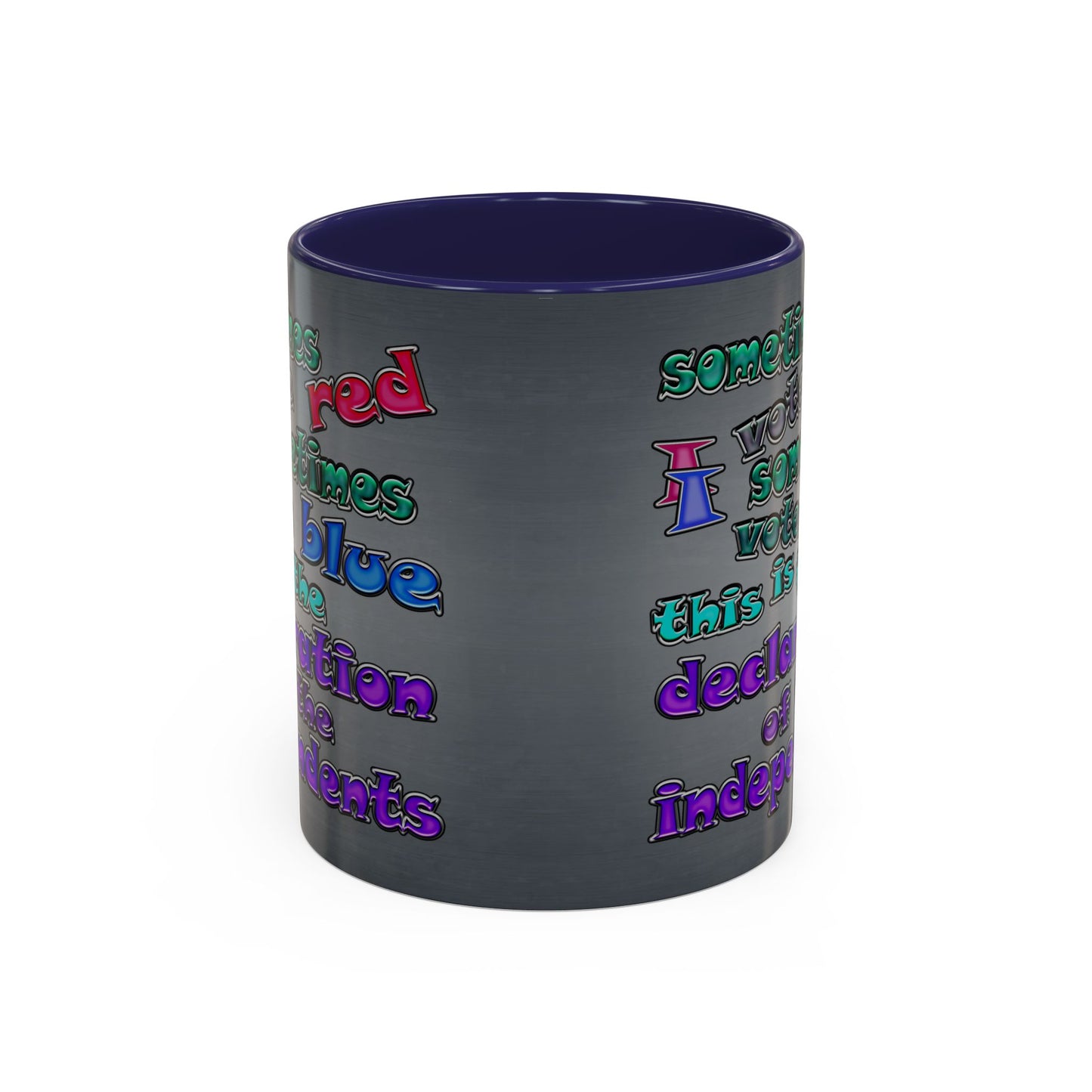 declaration of the independents - Accent Mug (grey-light grey)