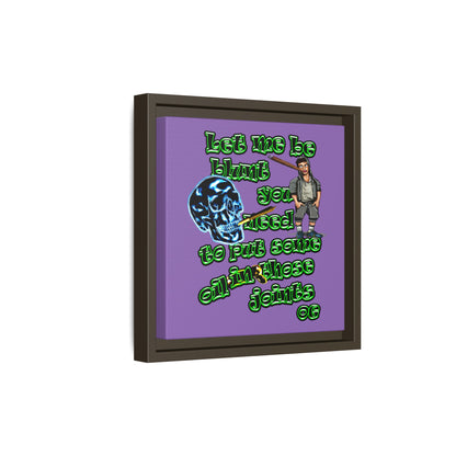 og - framed canvas art (light purple)