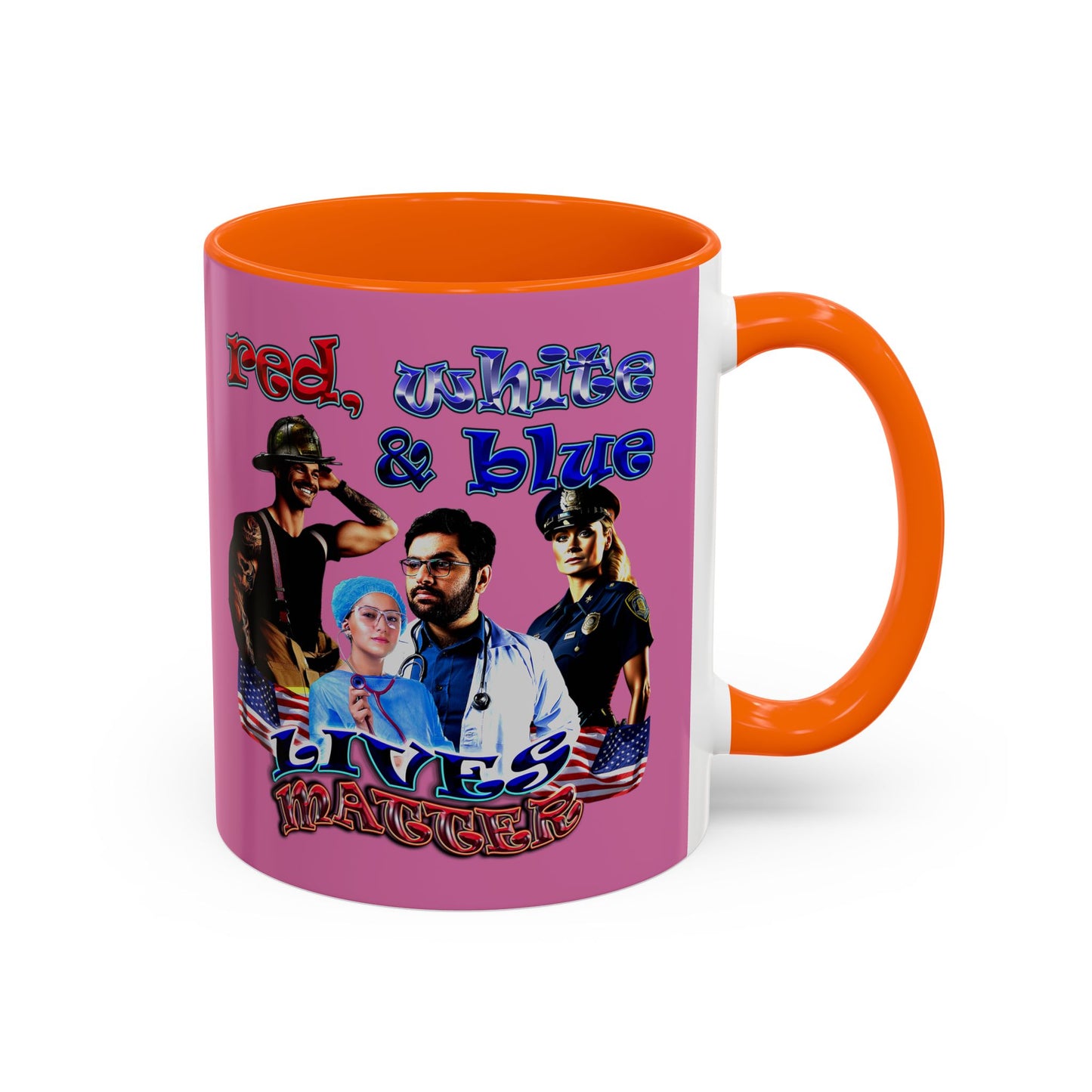 rw&b lives matter - Accent Mug (light pink)
