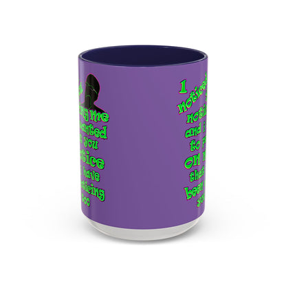 noticed you noticing - Accent Mug (light purple)