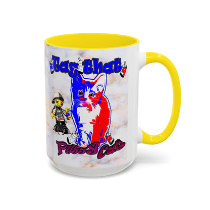 tag that - Accent Mug (white marble)